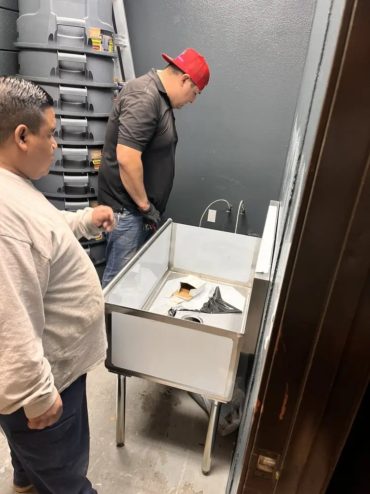 Commercial plumbing and sink installation in Temple City